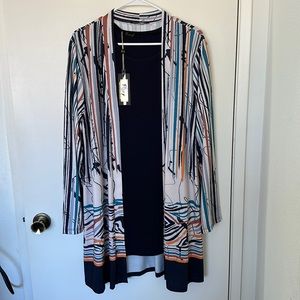 Two piece women’s top/cardigan, size 4